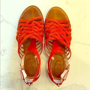Vince Camuto red sandals